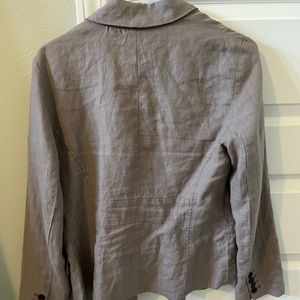 Loft size 6 petite grey/tan blazer jacket